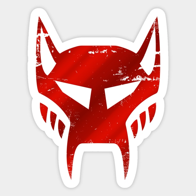 Maximals Classic Beast Wars Distressed Metal Insignia Sticker by prometheus31